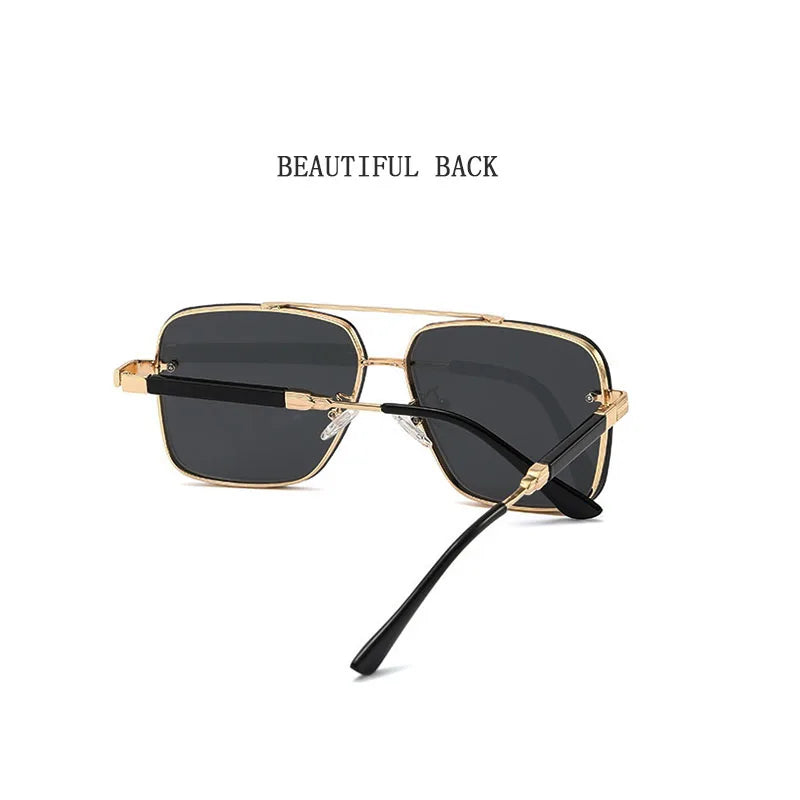 Square Sunglasses For Men 2024 Vintage Fashion Glasses Luxury Retro Sunglasses Women Trendy Vacation Shades Gafas De Sol Hombre
