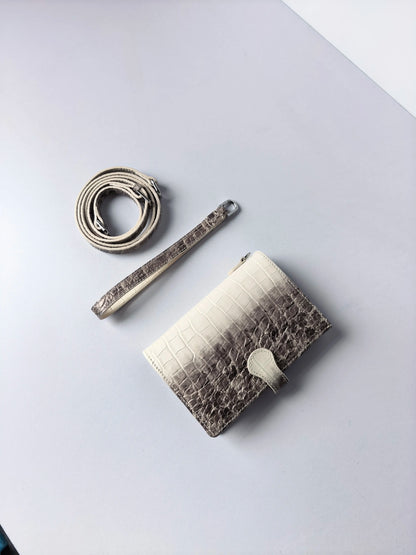 New Genuine Leather Lanyard Passport Holder Travel Ticket Organizer RFID Wallet A6 Refillable Notebook For Case Himalayas Color
