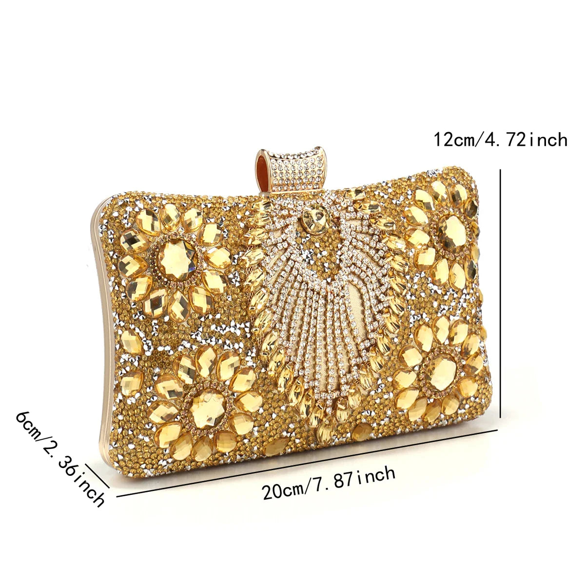 Flower One Side Glitter Tassel Women Evening Bags Diamonds Small Day Clutch Luxury New Chain Shoulder Handbags For Party