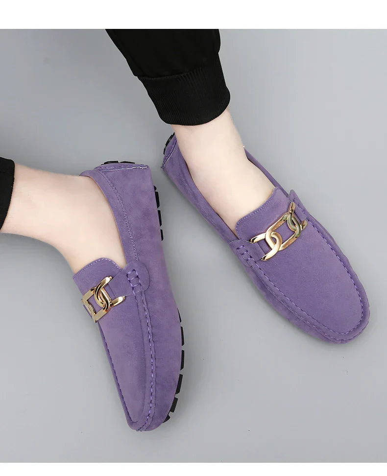 2025 New Handmade Beanie Shoes Men's Soft Sole Slip-On Casual Lazy Shoes Breathable Trbottomy Easiest for Match Large Size