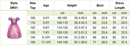 Girls Jasmine Princess Dress Children Elsa Anna Bella Rapunzel Mermaid Costume Kids Snow White Cinderella Aurora Dress