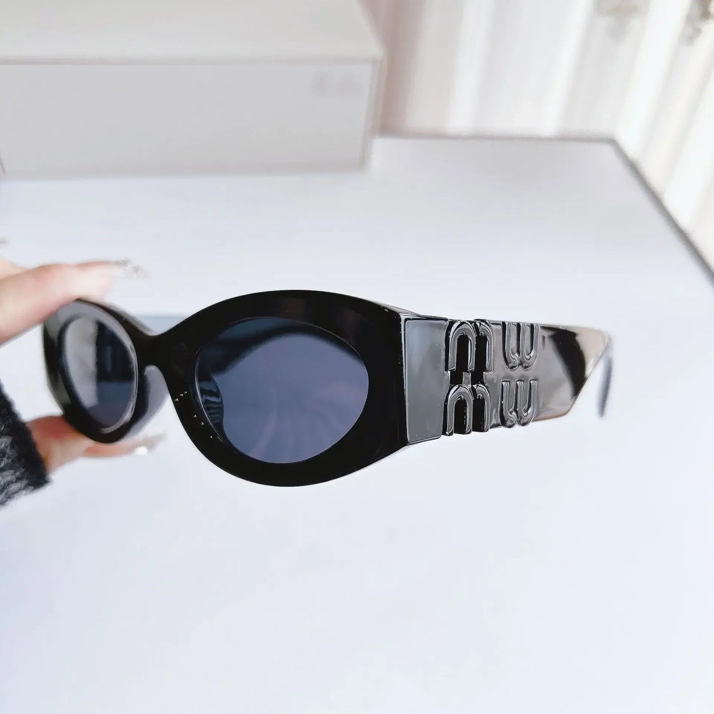 New Cat Eye Retro Fashion Sunglasses for Women Ins UV400 Vintage  UV400 Sun Glasses Gafas De Sol Vintage Sunglass Para Mujer