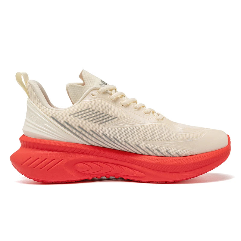23613 Men Women Summer Lightweight Breathable Running Shoes Shock Absorb Thick Sole High Rebound Wearproof Sports Sneaker