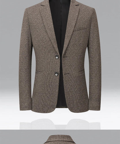 Brand 2026 Spring Autumn Retro Style Suit Blazers for Man 2 Button Slim Fit Social Business Blazer Jackets Men