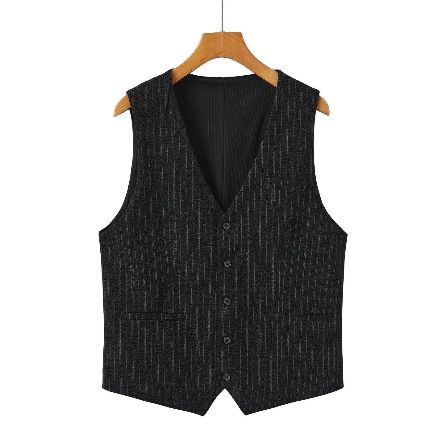 New Plus Size Mens Vest Checkered Elastic Single Breasted Waistcoat For Host Groom Groomsmen Coffee Khaki l Suit Vest for Men