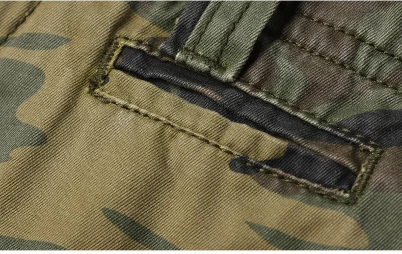 Camouflage Shorts Male Military Clothing Style Army High Quality Mens Cargo Shorts Cotton Multi Pockets Breeches Bermuda Cargo