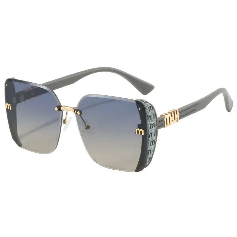 New Fashion Square Sunglasses Women Luxury Brand Anti Strong Light Vintage Large Frame Cool Sun Glasses Gafas De Sol Mujer