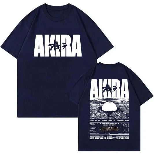 Japanese Men's and Women's Science Fiction Graphic T-shirt Large Retro T-shirt Anime Movie Akitaro Kaneda Men's T-shirt Top