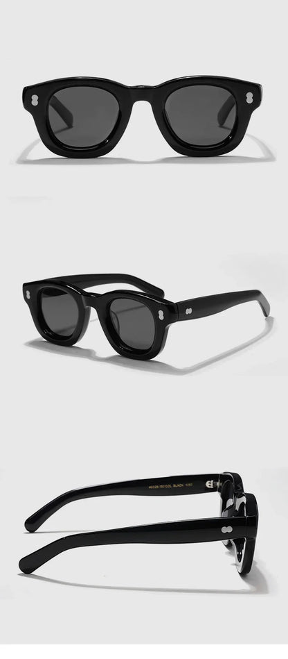 Tortoiseshell Round Frame Handmade Sunglasses Designer Men SSCOT Acetate Women's Beach Sun UV400 Sunglasses Can Be Carved