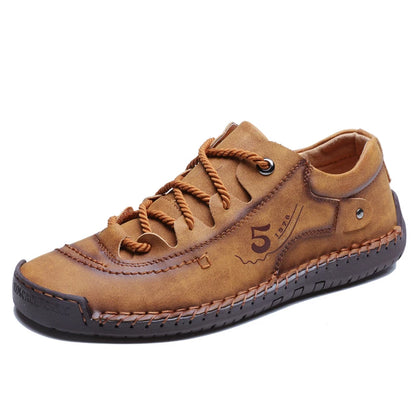 New Large-Sized 100% Cowhide Men's Boots Fashionable Casual Thick-Soled Breathable Men's Leather Shoes Outdoor Sports Chelsea