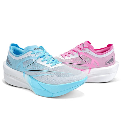 Men‘s Professional Full Carbon Plate Marathon Running Shoes Light Cushioning PB Mid Long Training Sneakers Women 25126