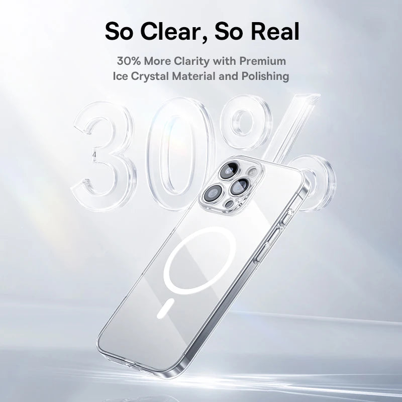 Magnetic Case for iPhone 17 16 15 14 Pro Max for MagSafe Wireless Charging PC Case for iPhone 13 12 11 Pro Max Funda Case