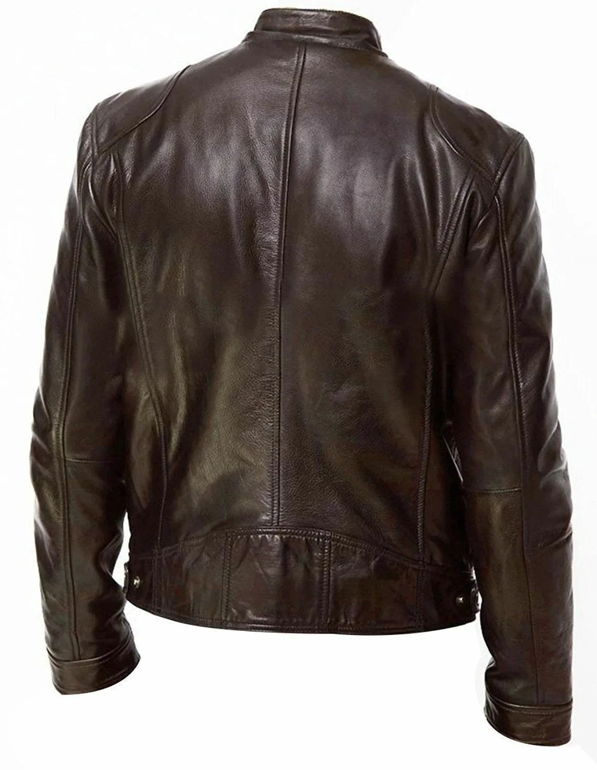 Motorcycle Equipment Men's Pu Leather Motorcycle Jacket Stand-up Collar Casual Leather Jacket Black Moto Racing Riding Jacket