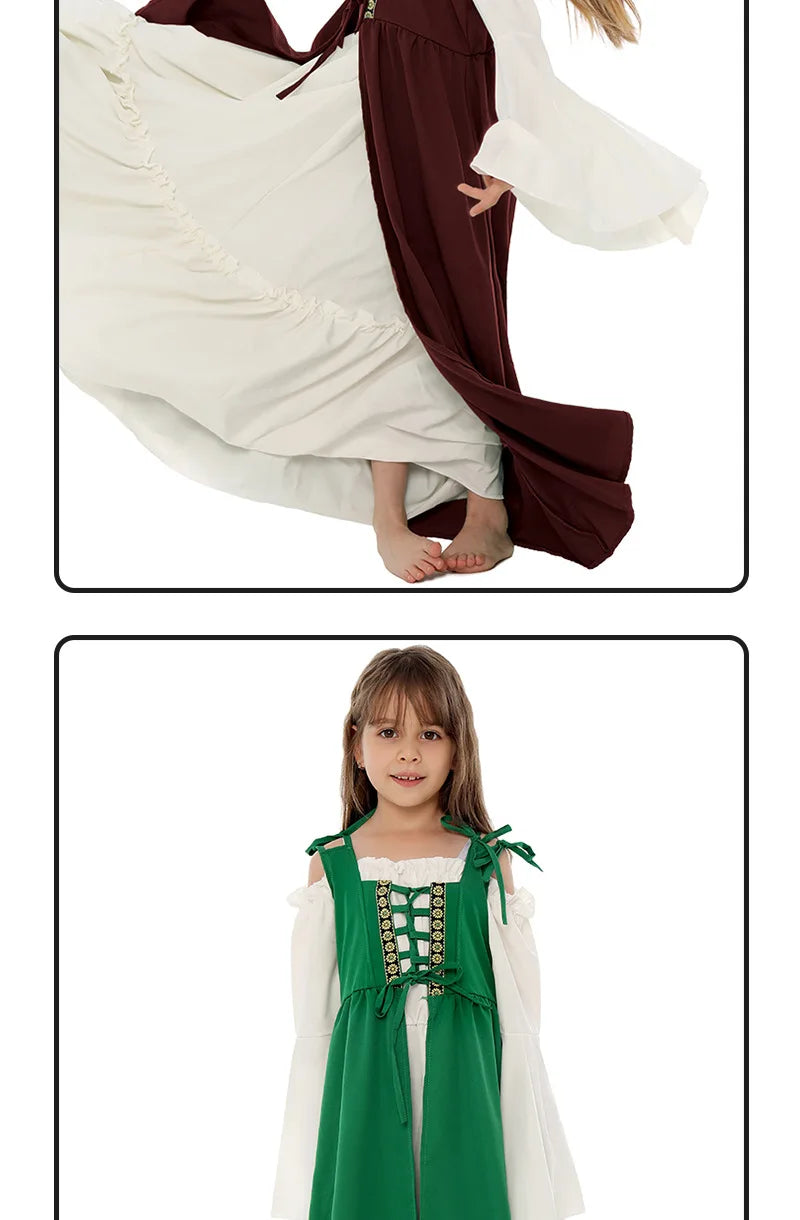 Medieval Renaissance Drama Dance Costume Halloween Girdle Cos Dress Halloween Costumes for Women Dress Love Live Cosplay