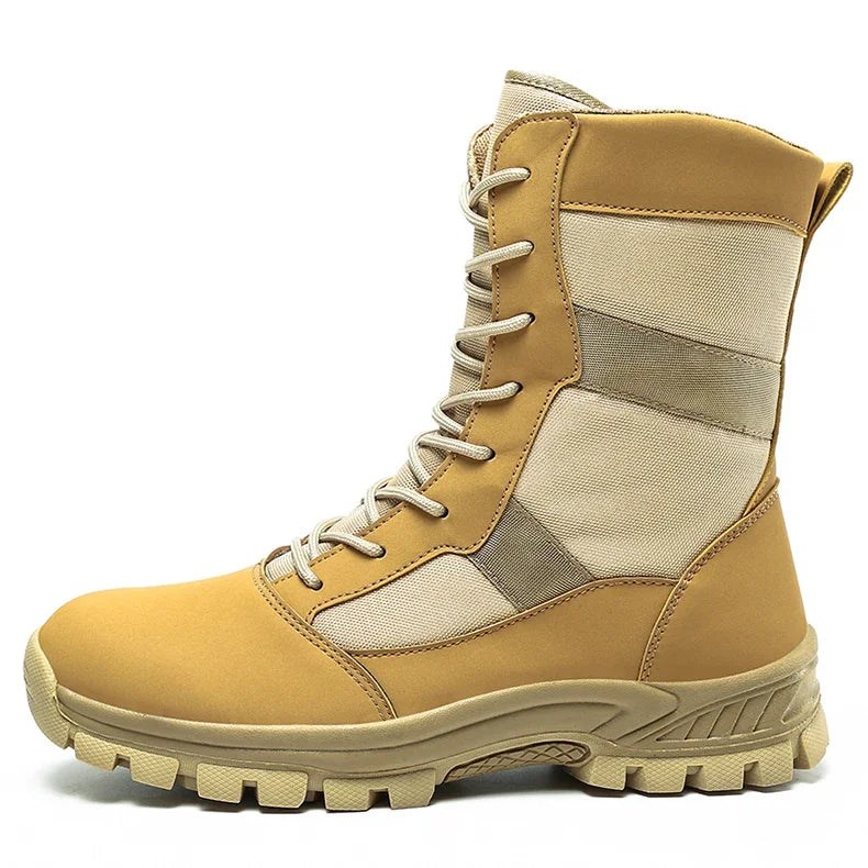 2026 Men Shoes Winter Men Combat Tactical Boots Ankle Work Safety Shoes Special Force Army Boots Male Waterproof Motorcycle Shoe