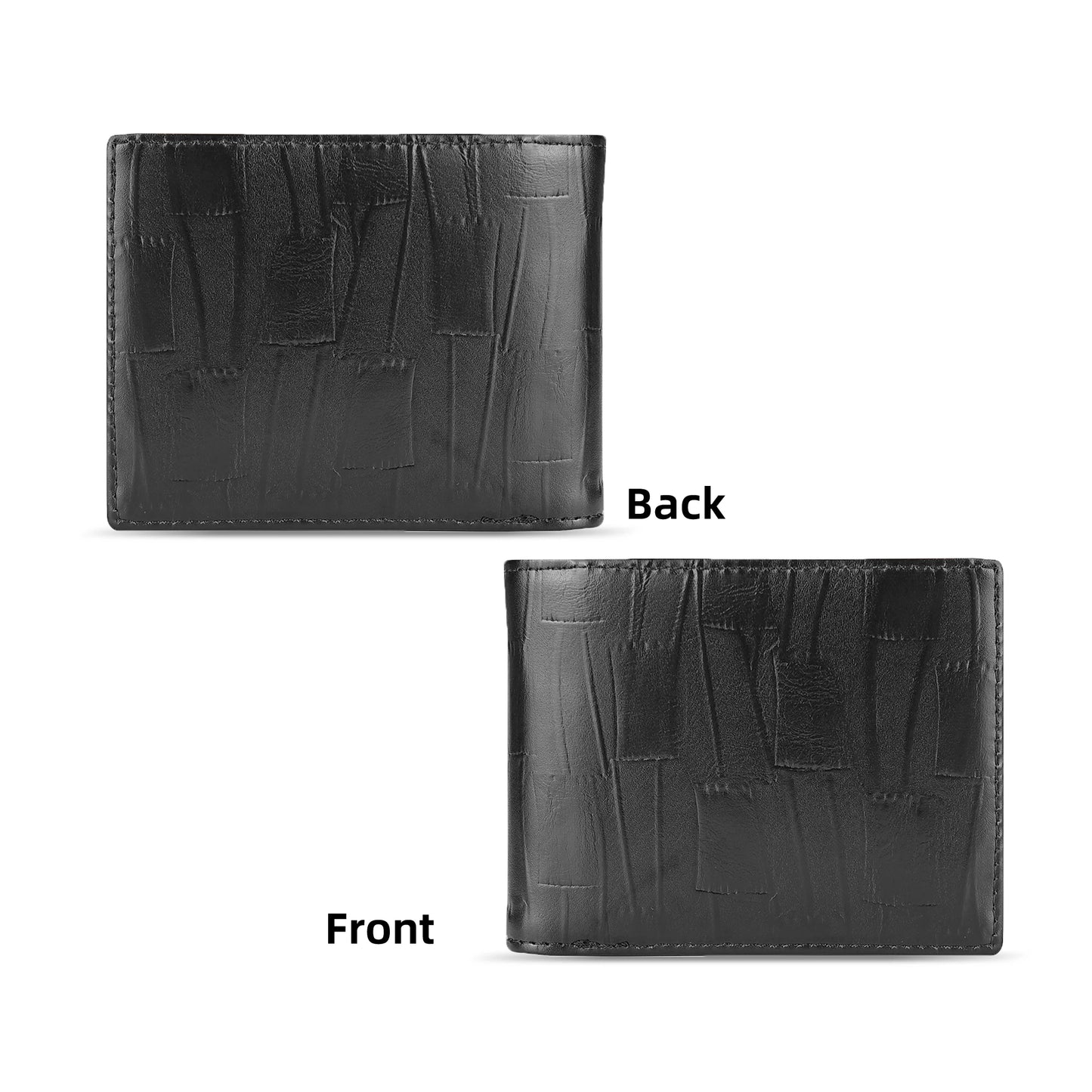Men's slim wallet credit card ID holder casual men's leather short multi-card wallet business men's wallet