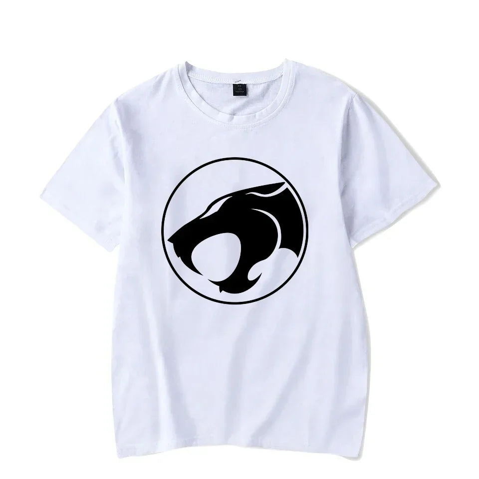 Luminous T-shirt Mens Fashion Casual Short Sleeve Round Neck Tops Mens Clothing Hipster Glowing ThunderCat T-shirt