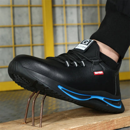 6KV Insulation Safety Work Shoes For Men And Women Waterproof Black Leather Shoes Non-slip Kitchen Shoes Indestructible Boots