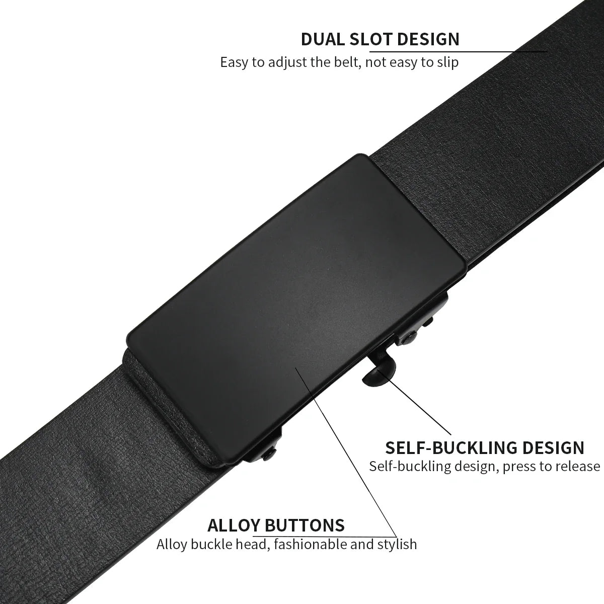 2026 New Product Belt Men's High Quality Toothless Automatic Buckle Casual Men Belt Men's Business Fashion Belt