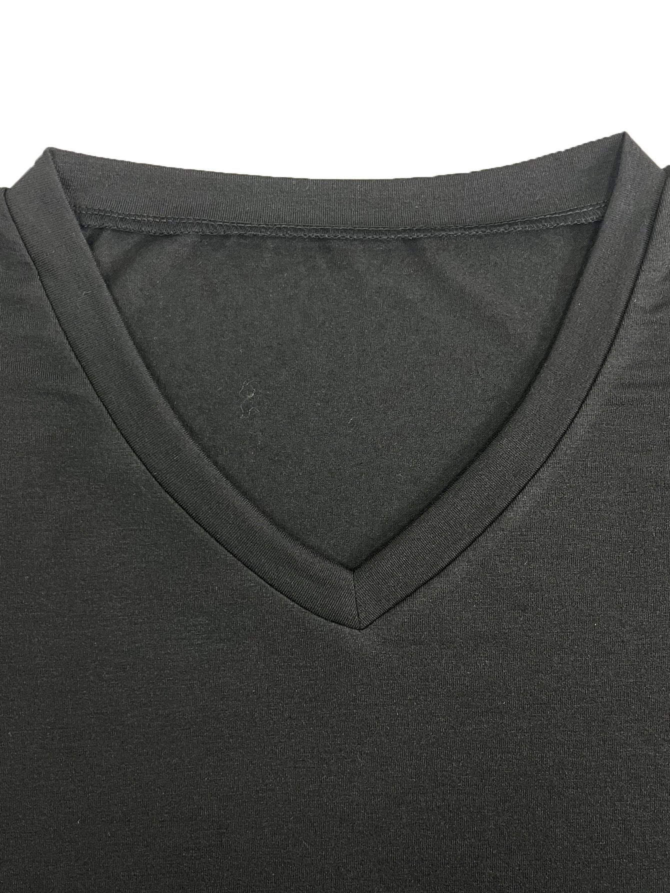 Women's Loose V-Neck Top Spring/Summer New Color Half Sleeve European American Style Clothing Amazon Foreign Trade