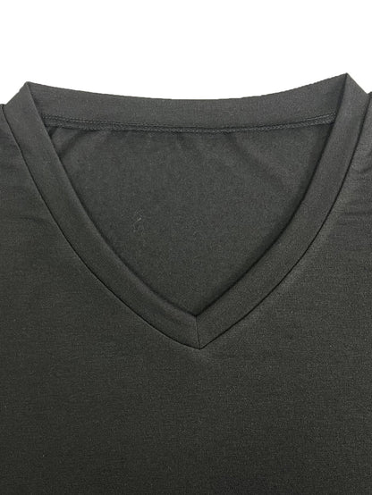 Women's Loose V-Neck Top Spring/Summer New Color Half Sleeve European American Style Clothing Amazon Foreign Trade