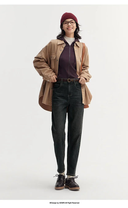 Jeans Women Minimalist Pants Autumn 2025 New Versatile Tapered Trousers