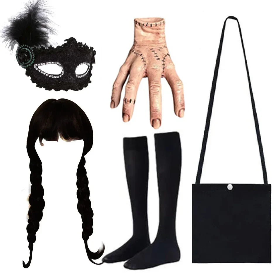 Black Princess Costume Girls Kids Black Gothic Dress
