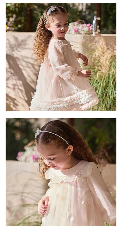 Children Princess Mesh Dress Girls Clothes Autumn Spring Long Sleeve Kids Elegant Dress Sweet Outdoor Party DB1261889