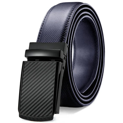 Men Belt Leather Belt  Automatic Genuine Leather Fashion Belts Ratchet Luxury Belts Men's Trouser Belt Belt for Men