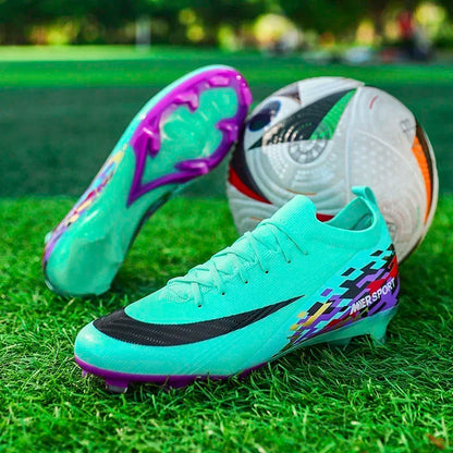 New Men Football Boots Ultralight Soccer Shoes Sport Outdoor Match Unisex Non-Slip Cleats Adult Comfortable Grass High-quality