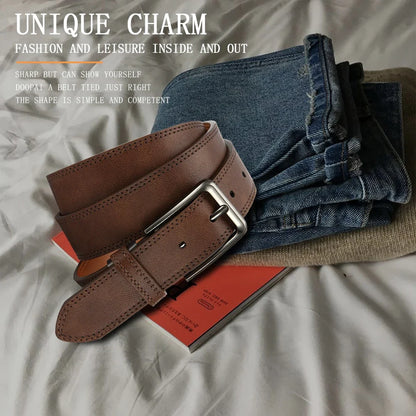Men's PU Leather Belt Fashion Automatic Buckle Belt for Popular Business High Quality Male Belt Multi Color 105 115 125 135cm