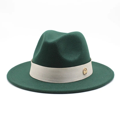 New Fedora Hat for Women Winter Elegant Fashion Formal Wedding Decorate Church Cap Panama Party Jazz Hat Chapeau Femme