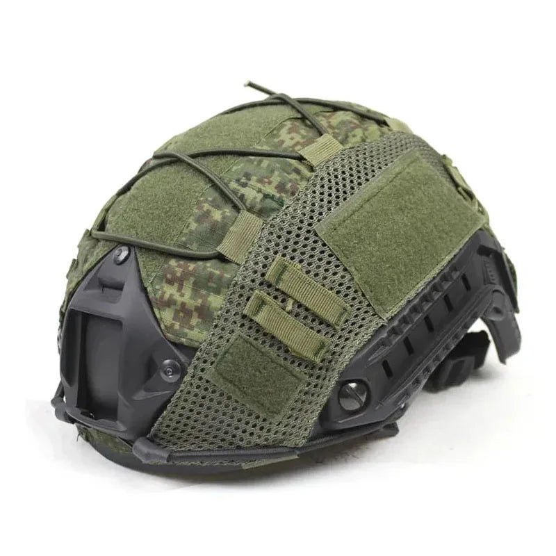 BOOIU Tactical Helmet Cover Cloth for Airsoft Fast Helmet with Velcro Hunting CS Camo Safety Helmet Cloth-Without Sport Helmet