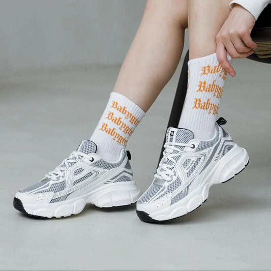 Women Retro Running Shoes Outdoor Mesh Lace Up Jogging Sports Shoes Female Casual Lightweight Breathable Non-slip Shoes