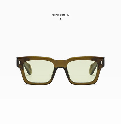Vintage Square Sunglass Men Vacation Fashion Glasses Retro Sunglasses Women Trendy Fashion Glasses Gafas De Sol Hombre Zonnebril