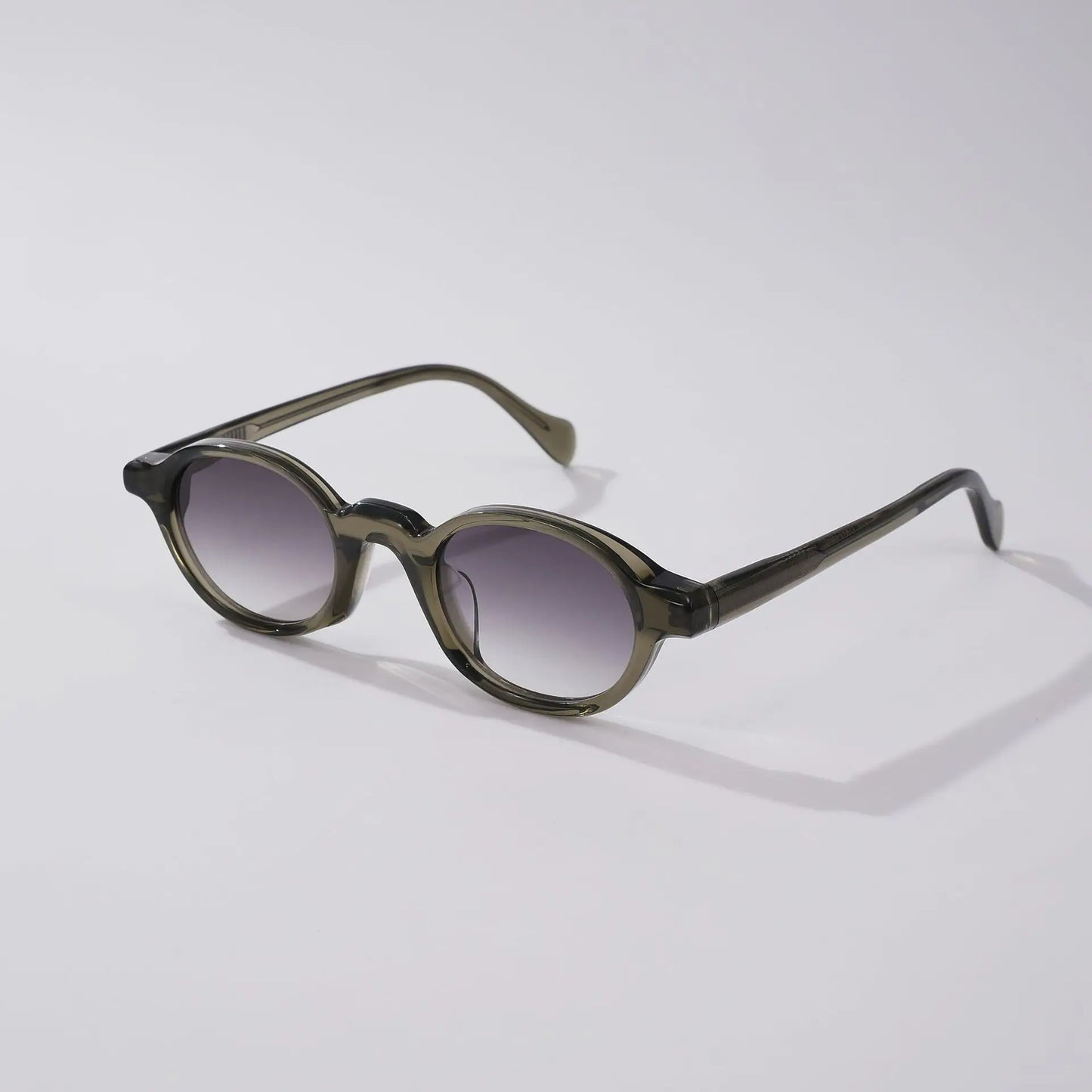 Fashion Top Quality Acetate Small Round Man Sunglasses Tourism Driving UV400 Protection Women Custom Prescription Sun Glasses