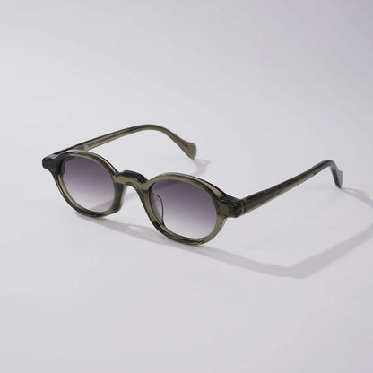 Fashion Top Quality Acetate Small Round Man Sunglasses Tourism Driving UV400 Protection Women Custom Prescription Sun Glasses