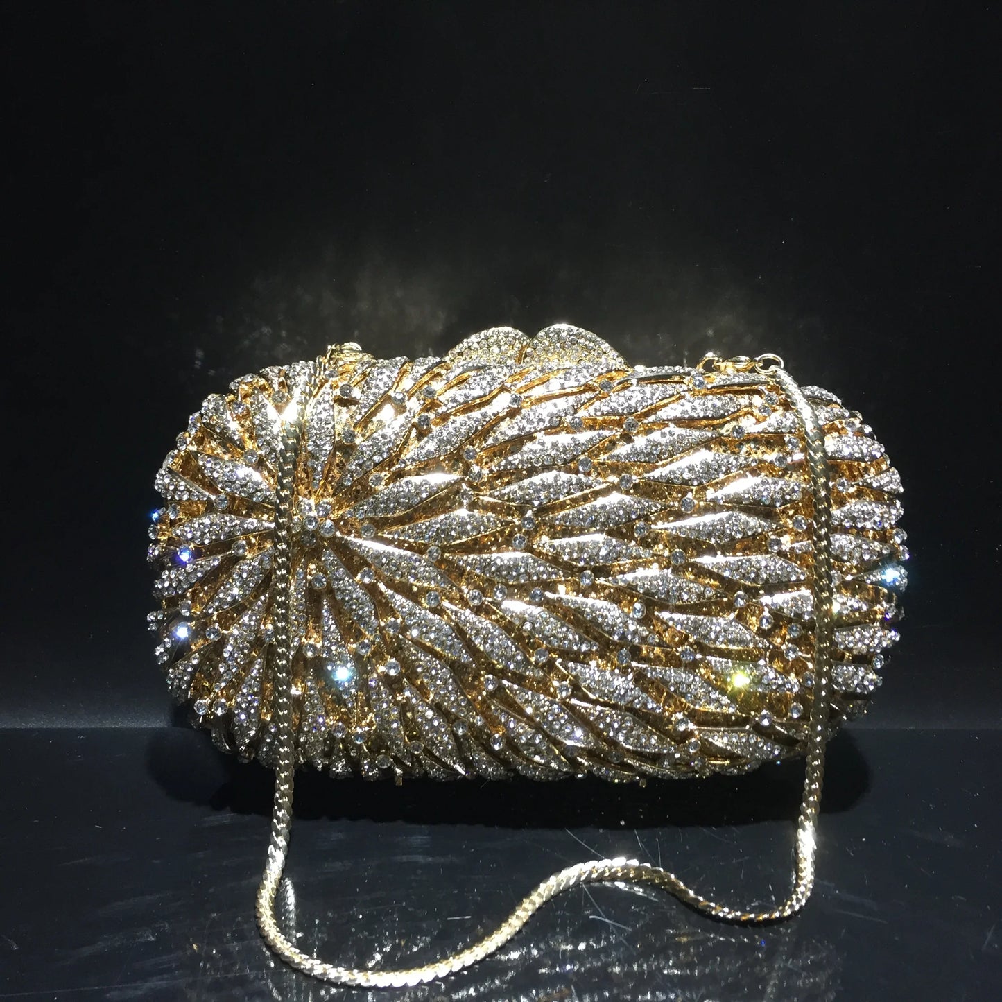 Hot Sale Shiny Diamond Luxury Prom Party Fashion Portable Handbag Women Evening Clutch Bag