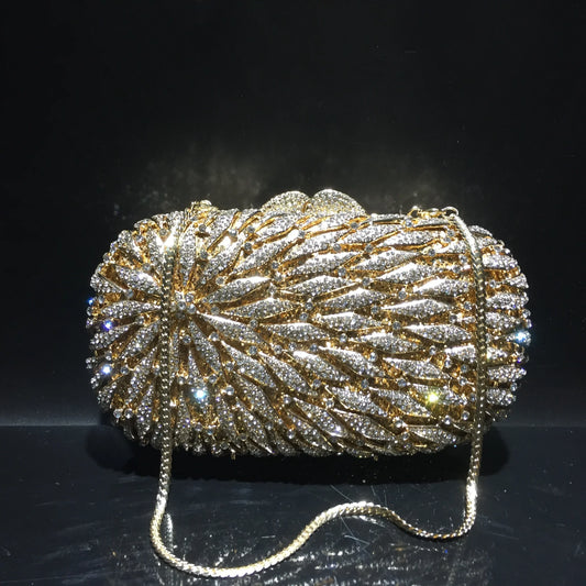 Hot Sale Shiny Diamond Luxury Prom Party Fashion Portable Handbag Women Evening Clutch Bag