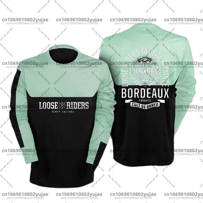 2025 newcomer motorcycle riding jerseys Loose rider shirt DH off-road motorcycle breathable sports T-shirt