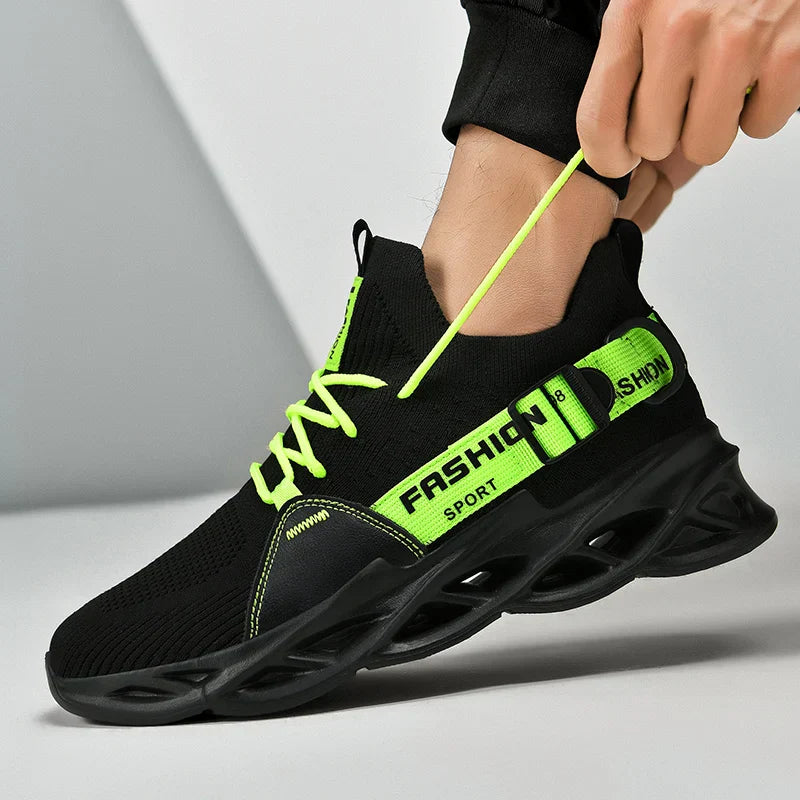 Sneakers Men Mesh Breathable Casual Men Shoes Unisex Light Soft Thick Sole Hole Couple Shoes Athletic Sneakers Women Shoes