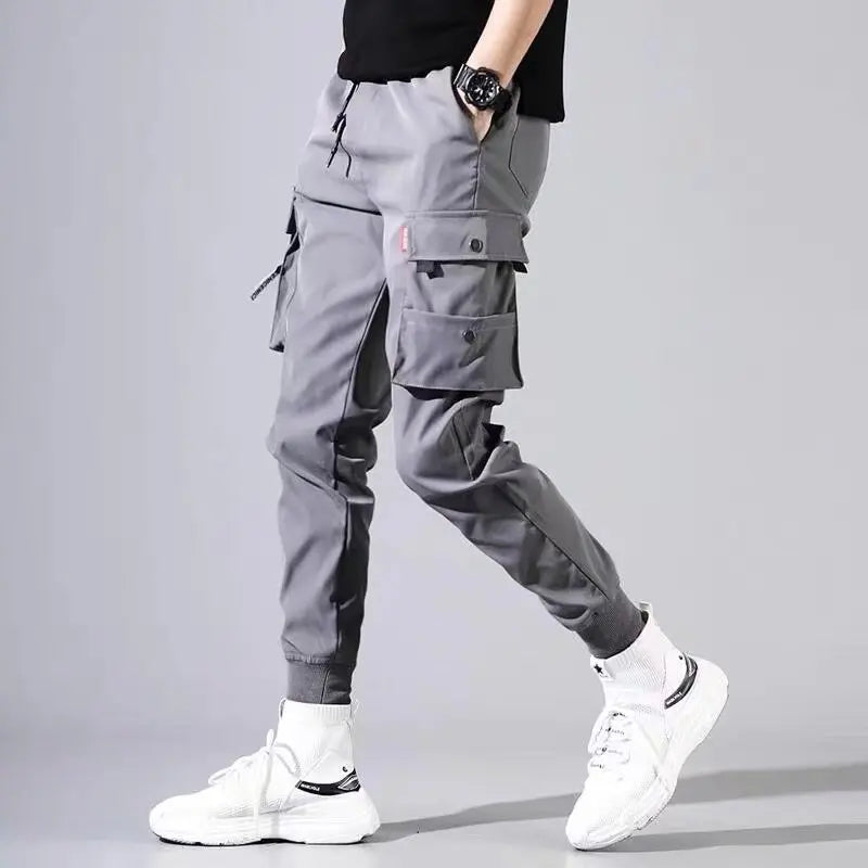 2025 New Men's Cargo Pants, Thin Trousers, Comfortable and Breathable, Outdoor Casual, Wearable, Running, Cycling, Multi-pocket