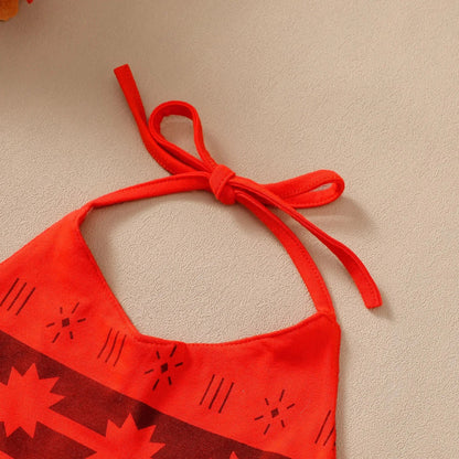Girls Party Dresses Halloween Girls Little Moana Dress for Beach Summer Outfit Carnival Costumes Party Princess Vaiana Dress
