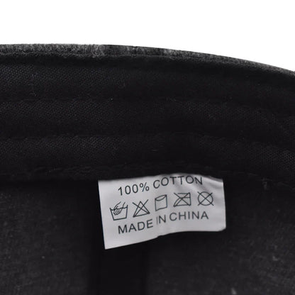 Washed Cotton Wave Embroidered Baseball Cap Unisex Adjustable Dad Hat Casual Retro Style Cap for Men Women Daily Street Wear