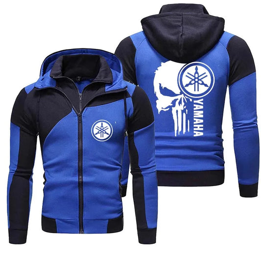 logo motorcycle racing team 2026 new men's double-layer zipper hooded outdoor extreme sports enthusiast hooded sweatshirt