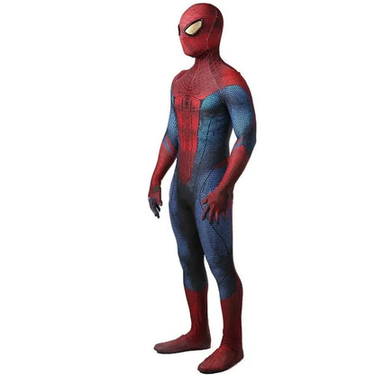 Halloween Men Adults TASM 1 Spider Cosplay Costume The Amazing SuperHero Zentai Suit Bodysuit Man Party Jumpsuit