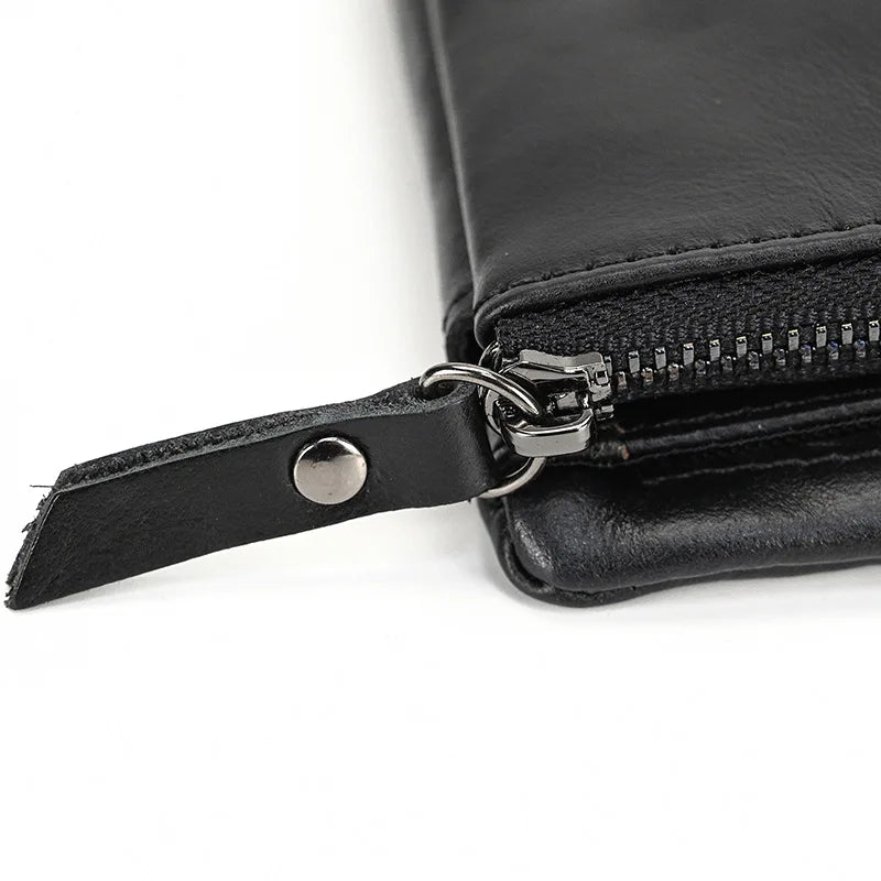 Portefeuille de luxe de marque de créateur pour homme, porte-cartes en cuir véritable souple, petit porte-monnaie pour pièces de monnaie et cartes de crédit, portefeuilles masculins à glisser dans les poches.