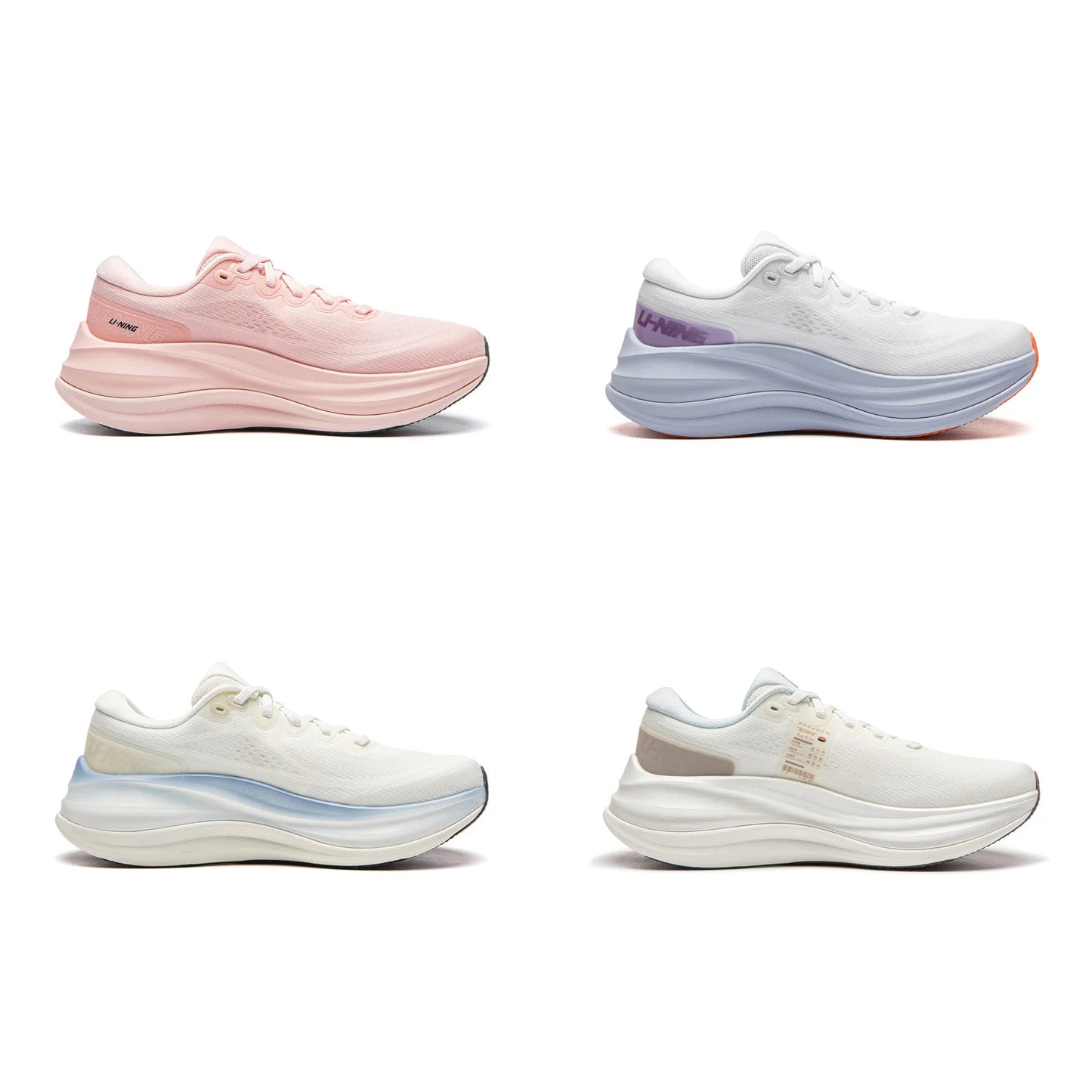 Women's YUEYING 6 PRO Optimized Cushion Running Shoes with Wide Toe Box SUPER BOOM Reflective LiNing Sneaker ARHW016