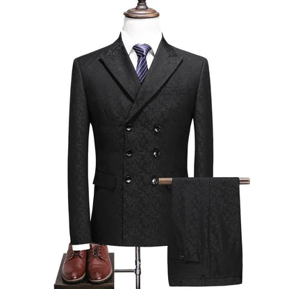 27 Colors ( Blazer + Vest + Pants ) Boutique Fashion Plaid Formal Office Business Mens Suit Three Pieces Groom's Wedding Dress