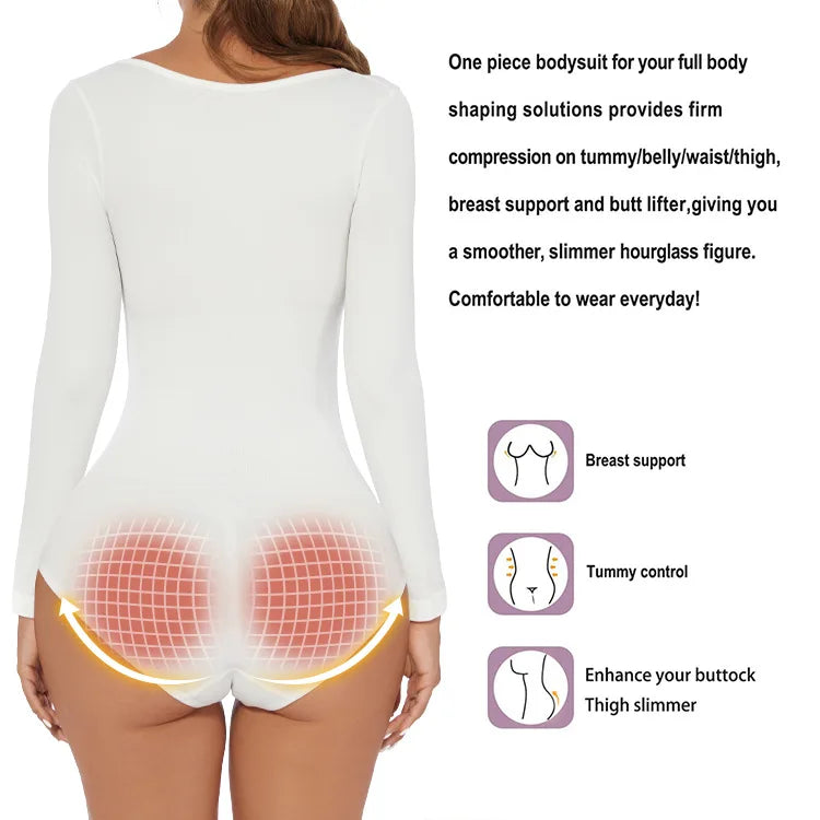 Sexy Women's Clothing Autumn/winter Long Sleeve Shapewear Tummy Control Bodycon Dress